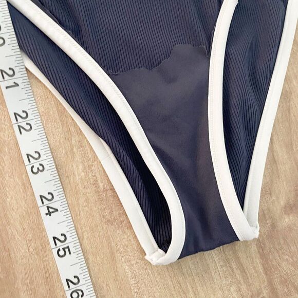 Women's Rip Curl Heat Weave Color Block One Piece Low Back Swimsuit Scoop Neck - Picture 11 of 12